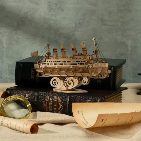 Puzzle en bois 3D modèle de bateau de croisière Rolife TG306